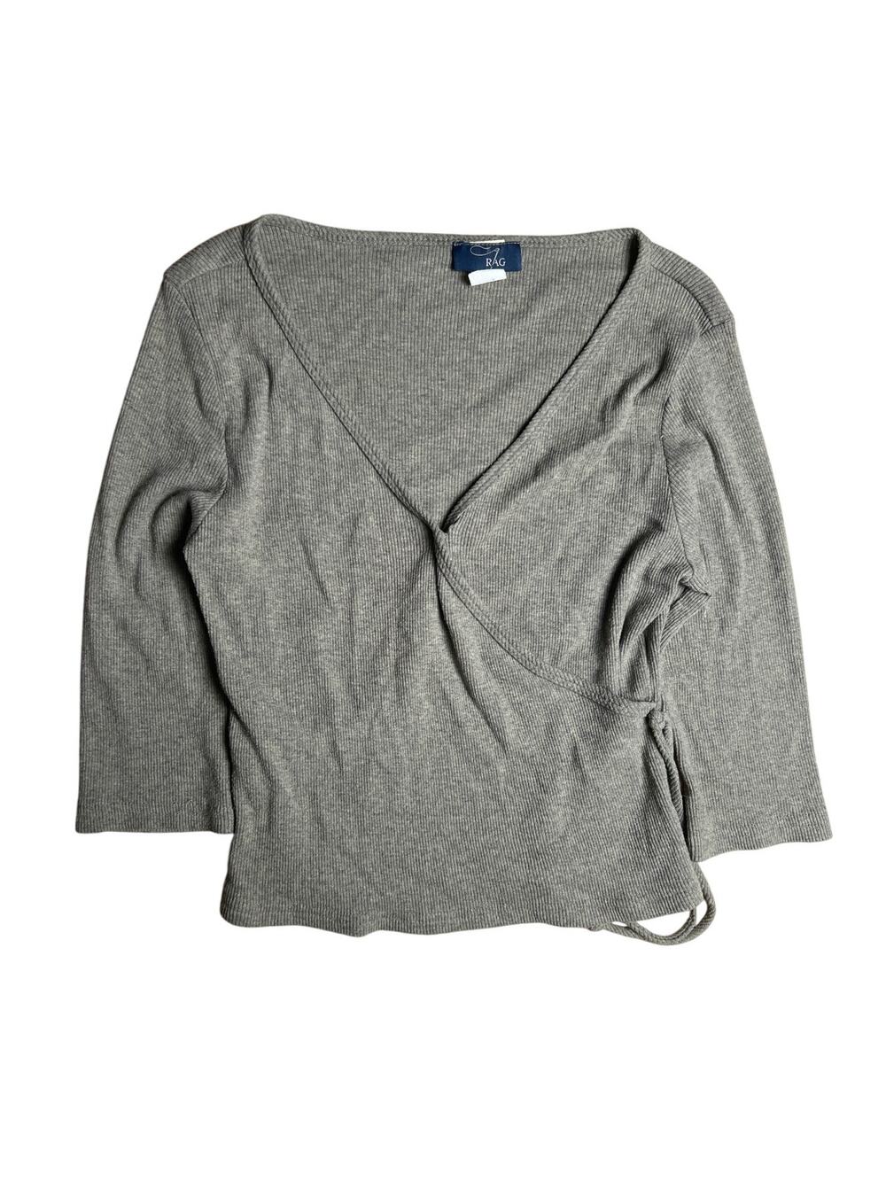 Vintage Rag Gray Long Sleeve Women Size M